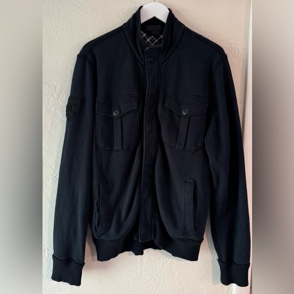 Vintage 90s Y2K‎ Polo Jeans Co Bomber Flight Aviator Cargo Military Jacket